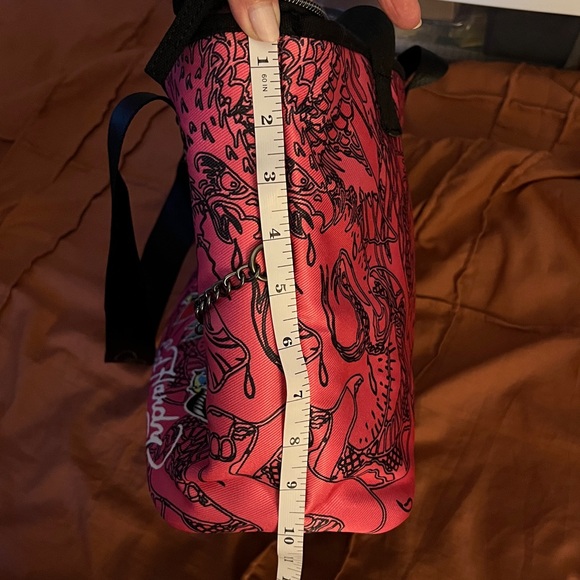 Ed Hardy Pink Tote with Skull and Tiger Design NWT MSRP 69.99 - Picture 12 of 12